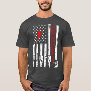 Electrician Design for Men & Funny electrical Desi T-Shirt