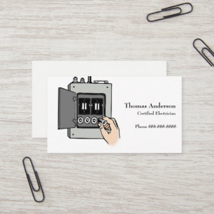 Electrician Electric Company Business Card