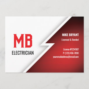 Electrician/Electric Company Postcard