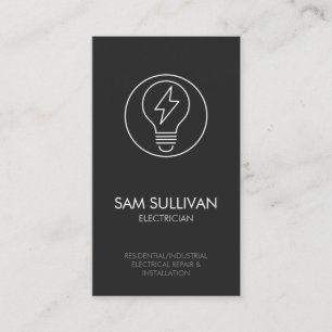 Electrician Electrical Contractor Business Card