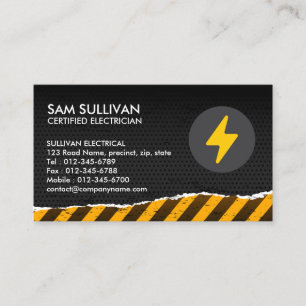 Electrician Electrical Contractor Business Card