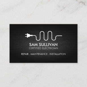 Electrician Electrical Contractor Business Card