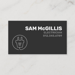 Electrician Electrical Contractor Business Card