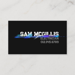 Electrician Electrical Contractor Business Card