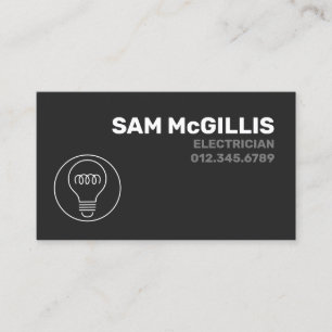 Electrician Electrical Contractor Business Card