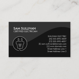 Electrician Electrical Contractor Business Card