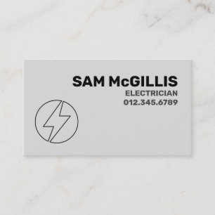 Electrician Electrical Contractor Business Card