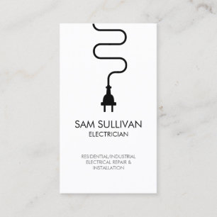 Electrician Electrical Contractor Business Card
