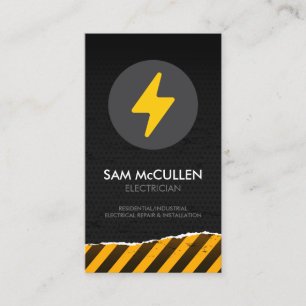 Electrician Electrical Contractor Business Card