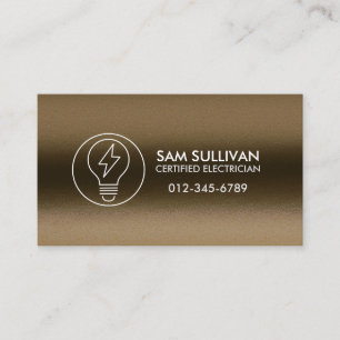 Electrician Electrical Contractor Business Card