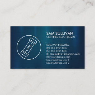 Electrician Electrical Contractor Business Card