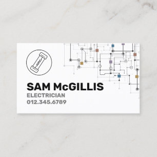 Electrician Electrical Contractor Business Card