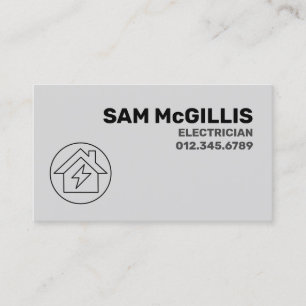 Electrician Electrical Contractor Business Card