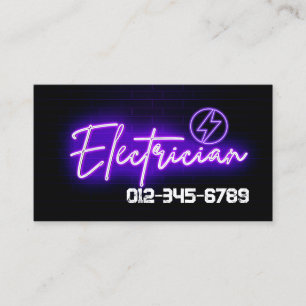 Electrician Electrical Contractor Business Card