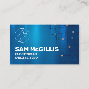 Electrician Electrical Contractor Business Card