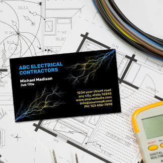 Electrician | Electrical Contractor Business Card