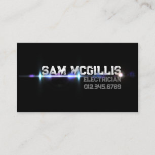 Electrician Electrical Contractor Business Card