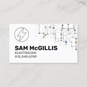 Electrician Electrical Contractor Business Card