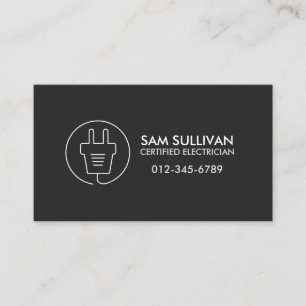 Electrician Electrical Contractor Business Card