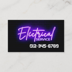 Electrician Electrical Contractor Business Card