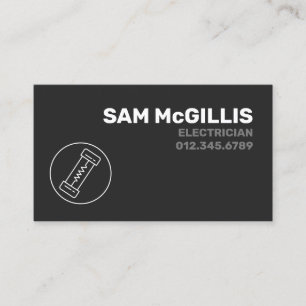 Electrician Electrical Contractor Business Card