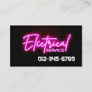 Electrician Electrical Contractor Business Card