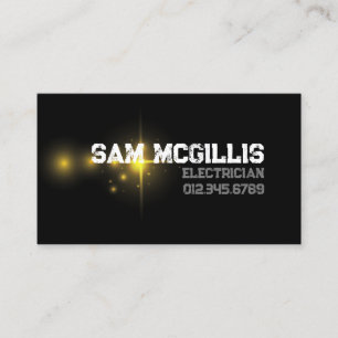 Electrician Electrical Contractor Business Card