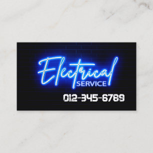 Electrician Electrical Contractor Business Card