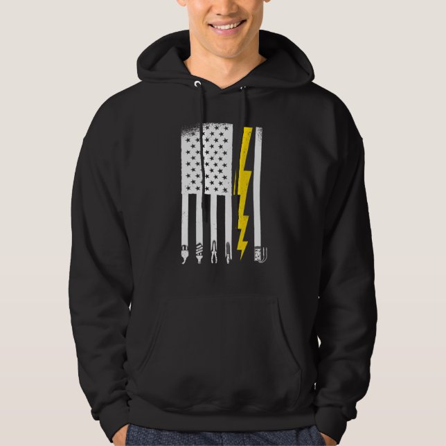 Electrician Electrical Lineman Engineer _7 Hoodie (Front)
