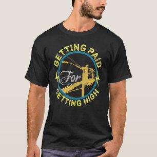 Electrician Electrical Power Lineman Men Boys T-Shirt