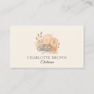 Electrician Electrical Repair Power Installation Business Card
