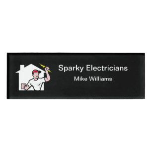 Electrician Field Staff Name Tag