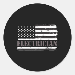 Electrician For Classic Round Sticker