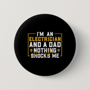 Electrician Funny Electrical Engineering Electrica 6 Cm Round Badge