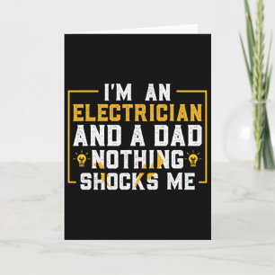 Electrician Funny Electrical Engineering Electrica Card