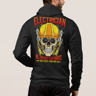 Electrician Funny Quotes Electricians Humor Hoodie