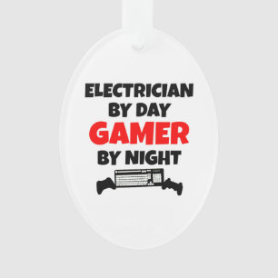 Electrician Gamer Ornament