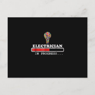 Electrician Gift , Electricity, Loading Funny Bulb Postcard