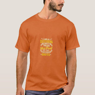 Electrician Gifts Design On Back T-Shirt