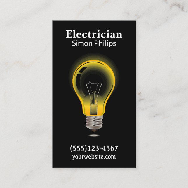 Electrician Handyman Business Card (Front)