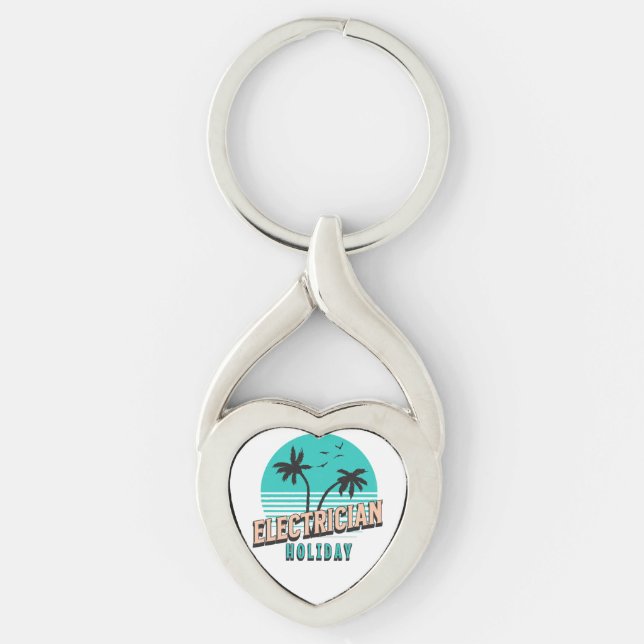 Electrician Holiday Key Ring (Front)