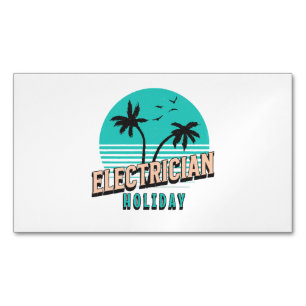 Electrician Holiday Magnetic Business Card