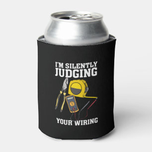 Electrician Humor Profession Can Cooler