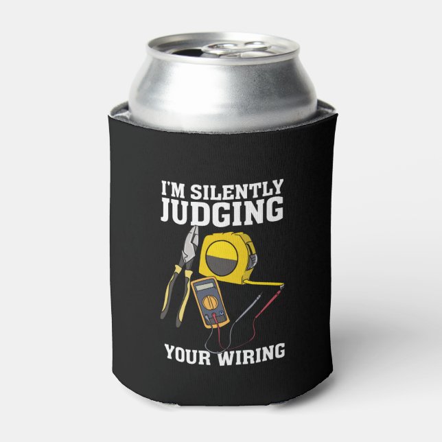 Electrician Humor Profession Can Cooler (Can Front)