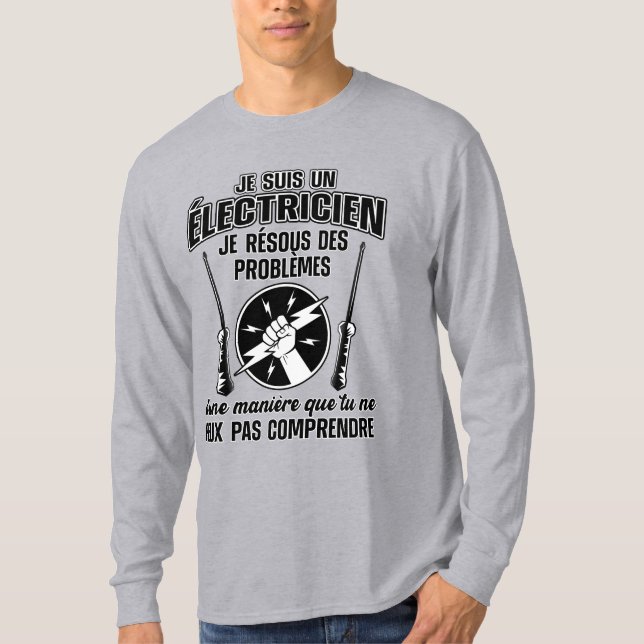 Electrician Humor T-shirt (Front)