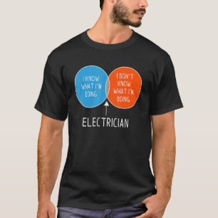 Electrician I Don't Know What I'm Doing Two Colo T-Shirt