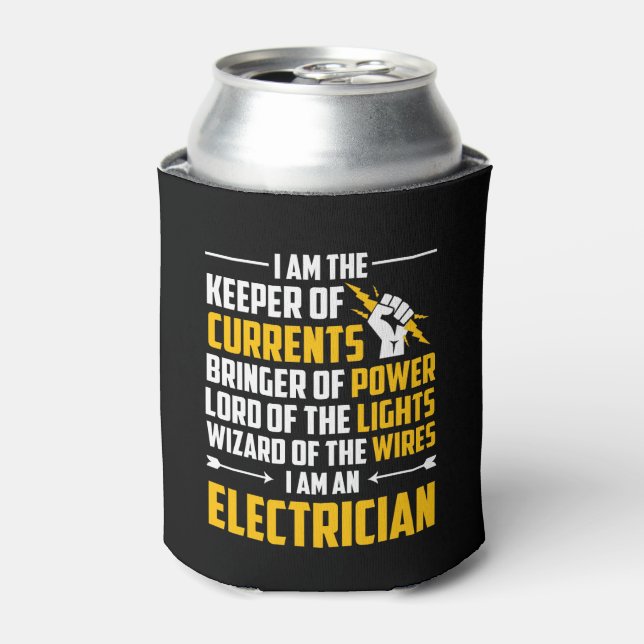 Electrician Keeper Currents Bringer Power Can Cooler (Can Front)