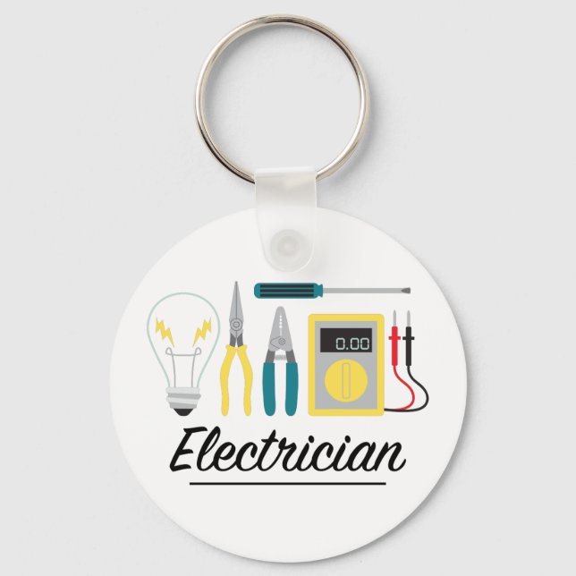 Electrician Key Ring (Front)