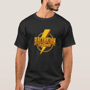 Electrician Legend Electronic Worker Craftsman T-Shirt