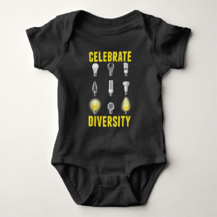 Electrician Light Bulbs Electrical Engineering Baby Bodysuit